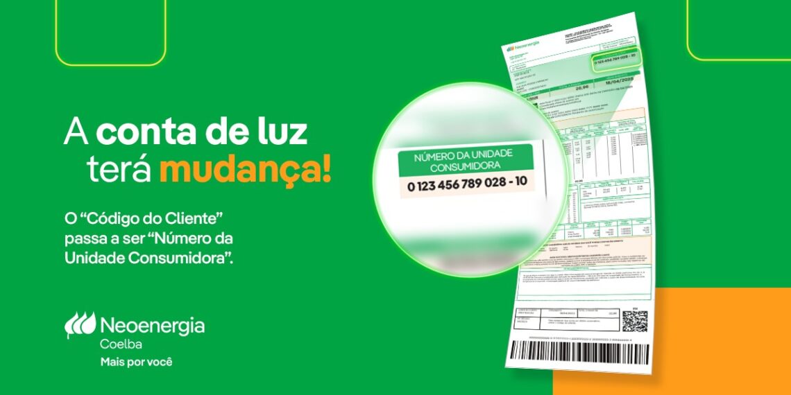 Conta de luz terá mudança no nome do número de identificação do cliente